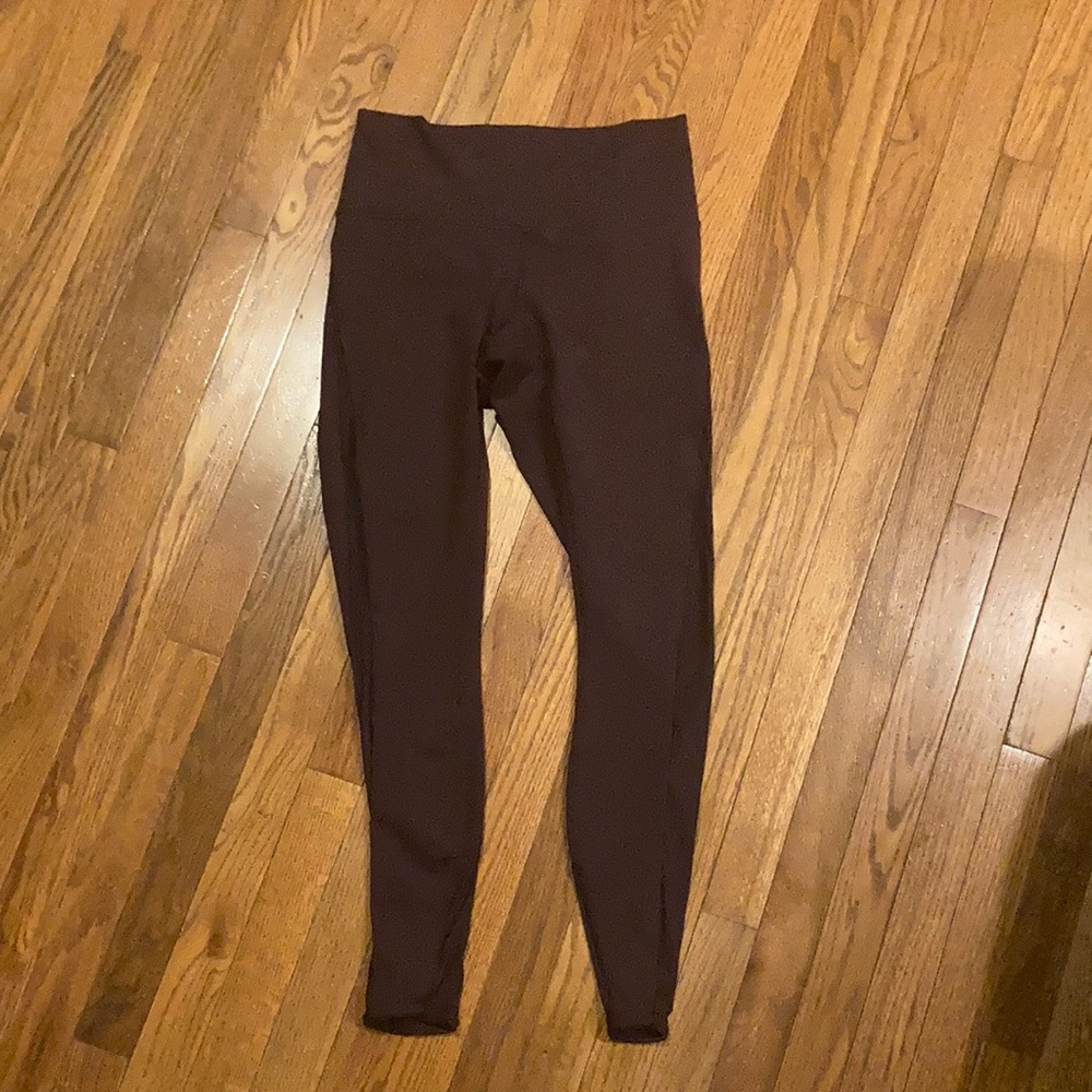 Plum lululemon yoga pants